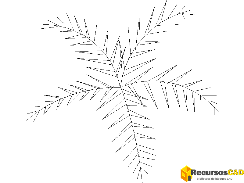 Descarga Bloques AutoCAD de Palmeras en Planta DWG 2D Gratis y Detallados