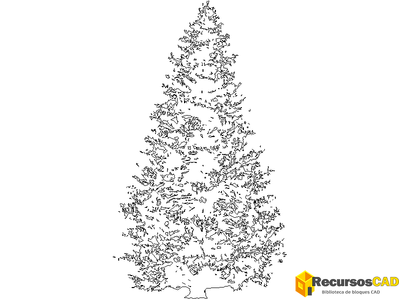 Descarga bloques AutoCAD de árboles alzado