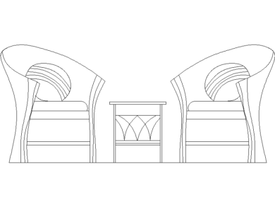 Sillas de mimbre de estilo moderno