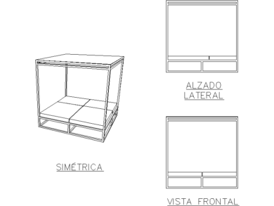 Tumbona de exterior con colchón doble