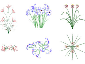 Bloques AutoCAD DWG de Flores Silvestres