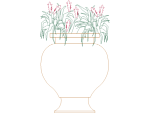 planta en maceta autocad dwg color dwg autocad bloque cad