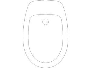 Descarga de bide dwg en planta para AutoCAD