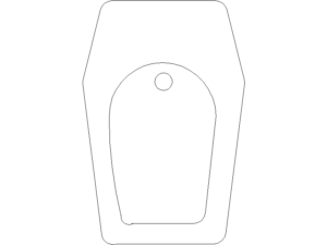 Descargar Bidé AutoCAD DWG Gratis – Sanitarios Baño 2D