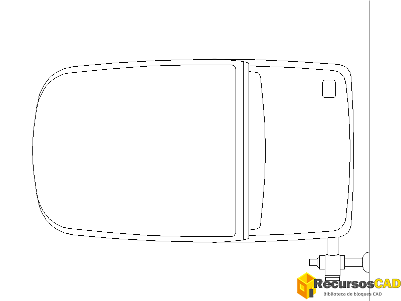 Bloques AutoCAD DWG Inodoro y bidé vista en planta modelo 1