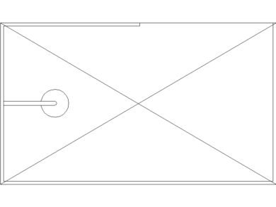 Platos de ducha en DWG bloques AutoCAD en planta