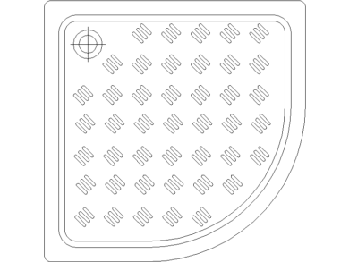 Descarga DWG de platos de ducha con diseño esquineros