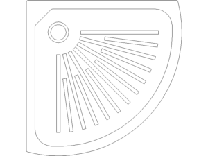 Descargar plato de ducha AutoCAD DWG Gratis – Plano 2D baño