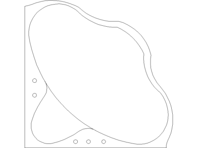 Descarga Bloques CAD de Jacuzzi con Diseño Curvo en Formato DWG