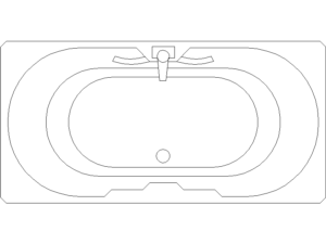 Jacuzzi rectangular dwg para autocad en diseño técnico