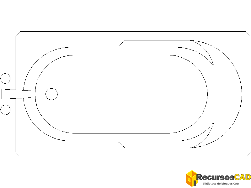 Descarga jacuzzi DWG gratis en AutoCAD. Encuentra bañeras de hidromasaje rectangulares y modelos en planta y vista superior.
