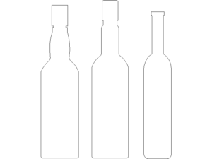 Descargar botellas AutoCAD DWG Gratis – plano 2D