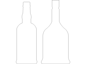 Botellas en Alzado DWG Gratis para AutoCAD 2D – Bloques Decorativos