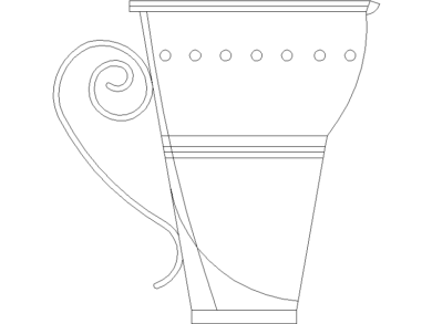 Bloques AutoCAD DWG Jarra elegante