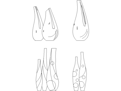 Jarras de cristal de estilo moderno