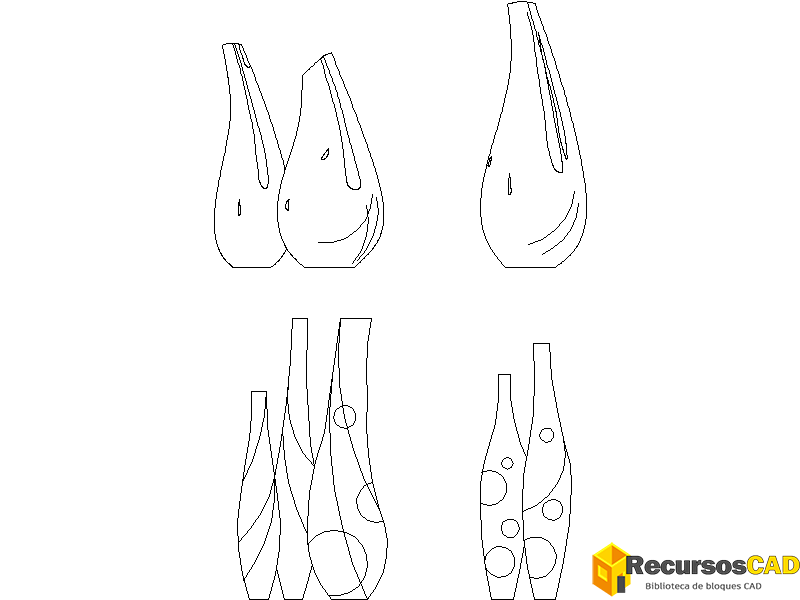 Jarras de cristal de estilo moderno