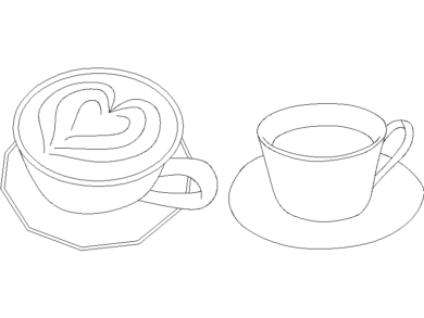 Tazas de café con leche