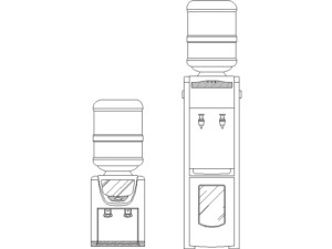 dispensador agua autocad dwg dwg autocad bloque cad