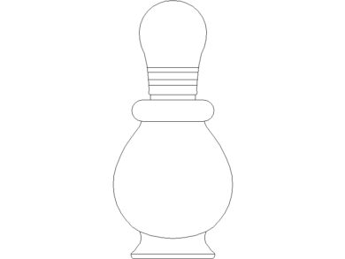 Bloques AutoCAD DWG frasco