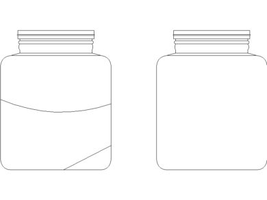 Bloques AutoCAD DWG frascos 02