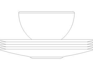 Bloques AutoCAD DWG platos 02