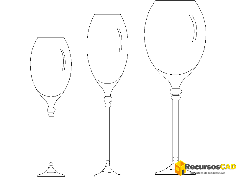 Juego de copas de champán