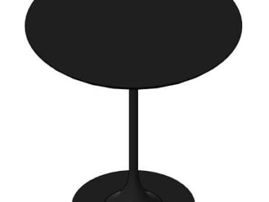 Mesa de apoyo redonda en negro o blanco