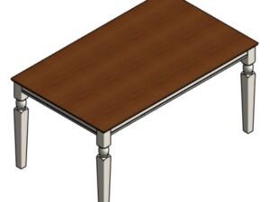 Mesa rectangular estilo provenzal