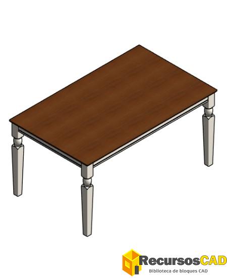 Mesa rectangular estilo provenzal