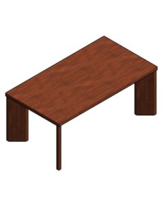 Mesa de madera maciza VUUE en Revit Descarga familia RFA