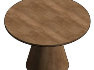 Mesa redonda, de madera Revit (.rfa)