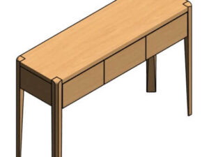 aparador madera maciza Revit
