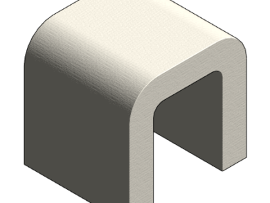 Mesa auxiliar U rafia lacada VUUE