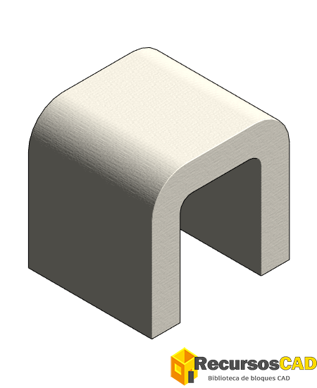 Mesa auxiliar U rafia lacada VUUE