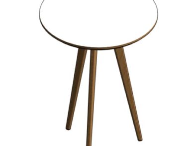 Mesa auxiliar redonda MDF en formato