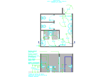 aseo accesible núcleo público
