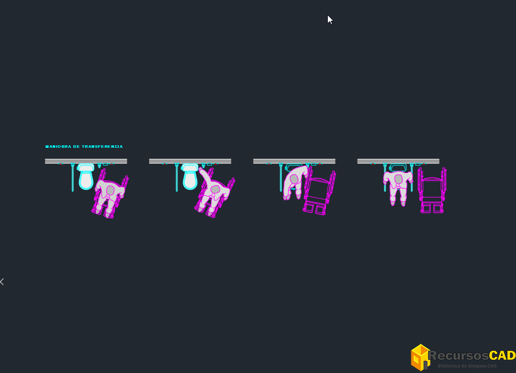 transferencia silla ruedas inodoro