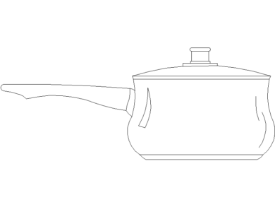 bloque AutoCAD cacerola tapa