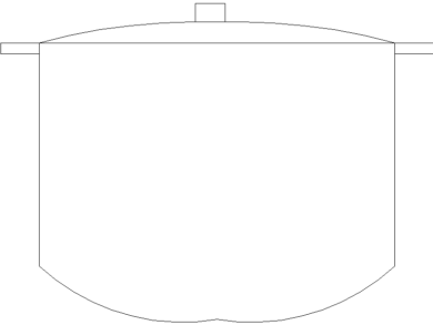 bloque AutoCAD olla básica
