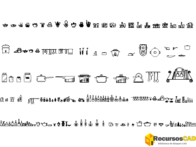 bloques AutoCAD cocina gratis