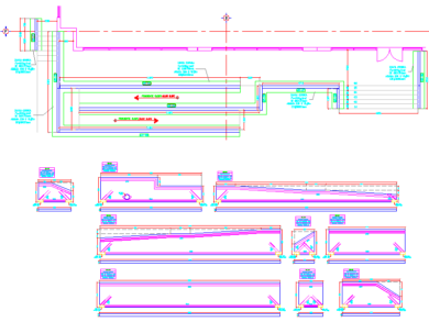 Planos rampas escaleras DWG
