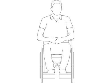 Silla rueda frontal 01