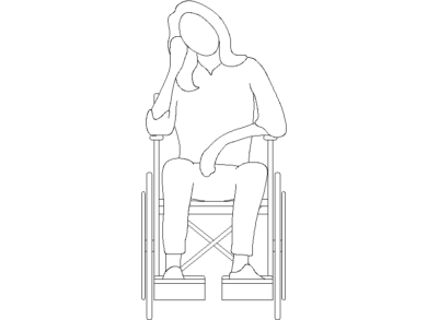 Silla rueda frontal 04