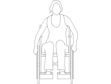 Silla rueda frontal 05