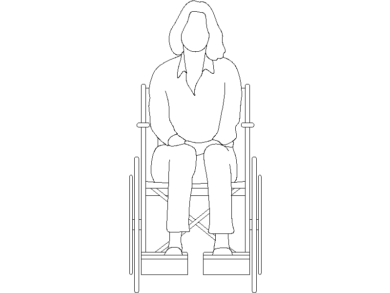 Silla rueda frontal 06