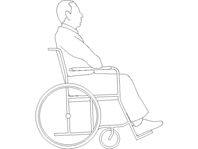 Silla rueda lateral