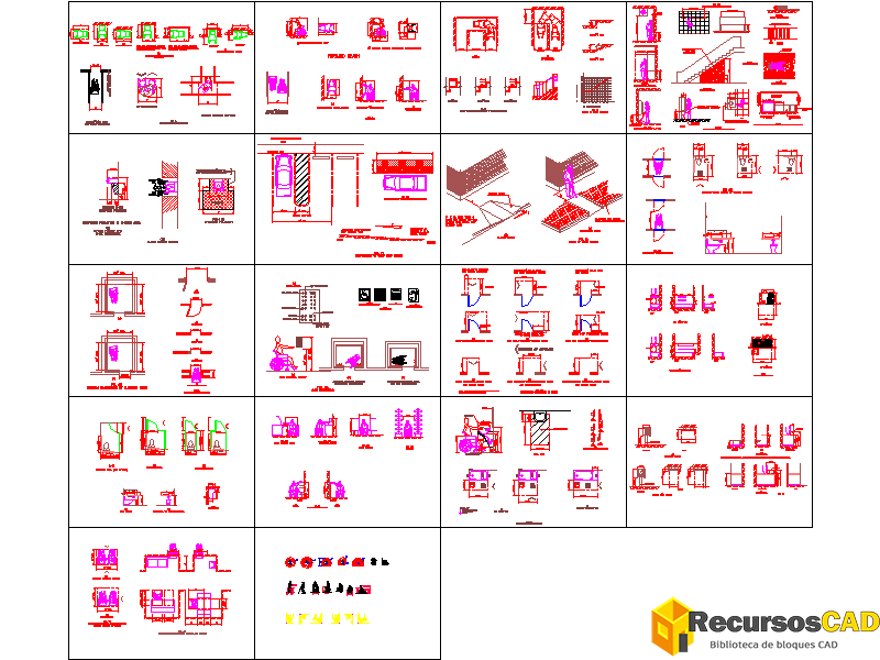 bloques rampas AutoCAD gratis