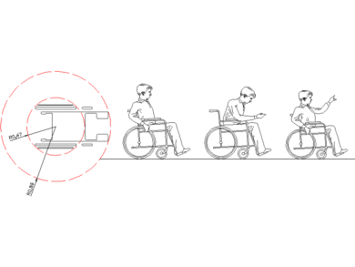 persona discapacitada en movimiento