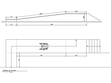 rampa de acceso para discapacitados
