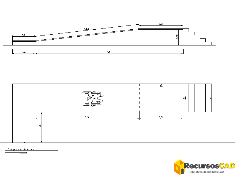 rampa de acceso para discapacitados